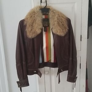 Womens Coach leather jacket